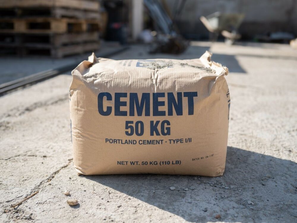 pakt cementu na palecie